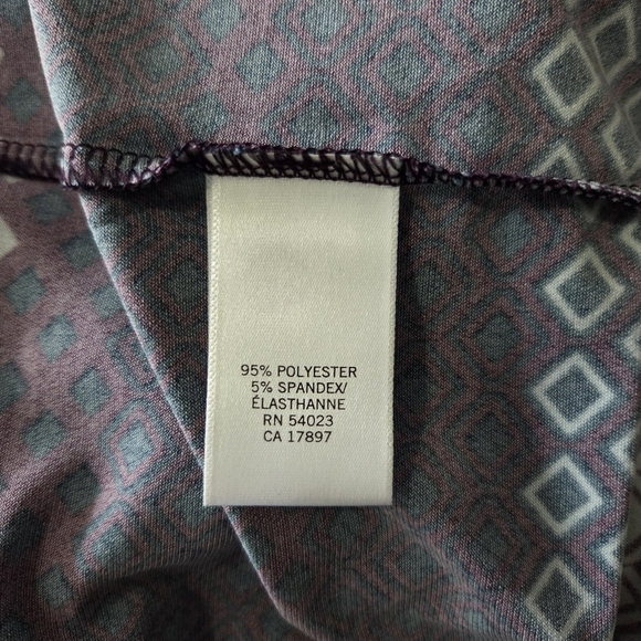 ⭐️Banana Republic Geometric Patterned Dress in Navy and White And Purple Small - Picture 4 of 5